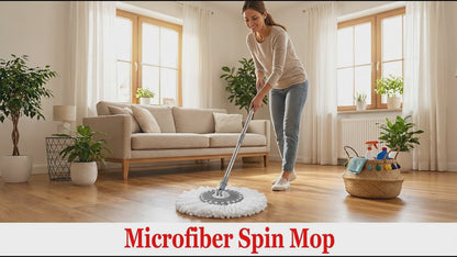 Premium Cotton Spin Mop Head Replacements - Heavy Duty 150G