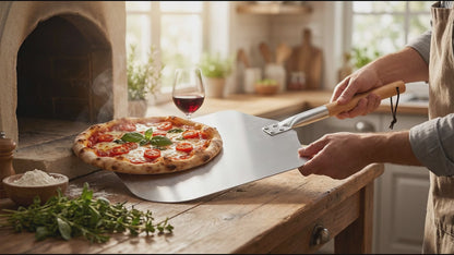 Professional Detachable Pizza Peel With Wooden Handle 12"-14