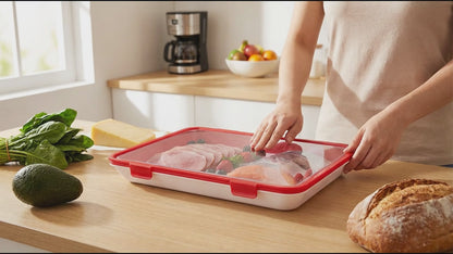 Premium PP Food Serving Tray - Restaurant Quality 30x22cm