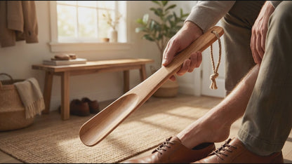 Premium Wooden Shoehorn - Effortless Shoe Care For Daily Comfort