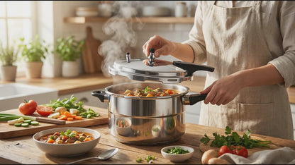 Premium Fire-Compatible Pressure Cooker - 3L Quick Cooking Solution