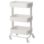 3-Tier Kitchen Trolley Storage Rack Cart Slim Rolling Trolley - ZR Online Solutions