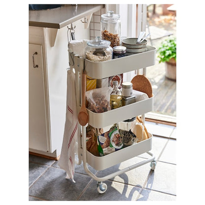 3-Tier Kitchen Trolley Storage Rack Cart Slim Rolling Trolley - ZR Online Solutions