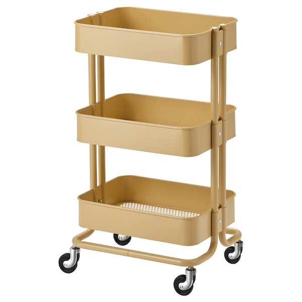 3-Tier Kitchen Trolley Storage Rack Cart Slim Rolling Trolley - ZR Online Solutions