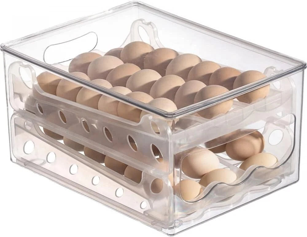 Large Capacity Egg Organizer holda up to 36 eggs