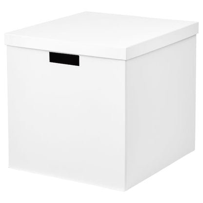 TJENA Storage Box with Lid - Stackable & w/Handles Basket - ZR Online Solutions