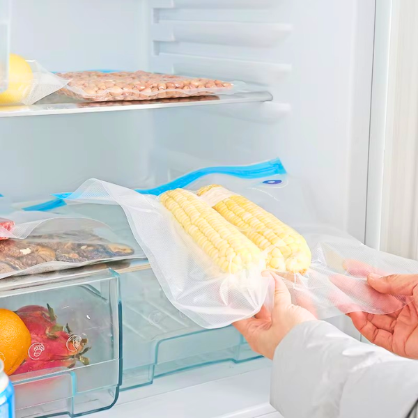 Vacuum Sealer Bags with Hand Pump – Reusable Food Storage Bags for Sous Vide