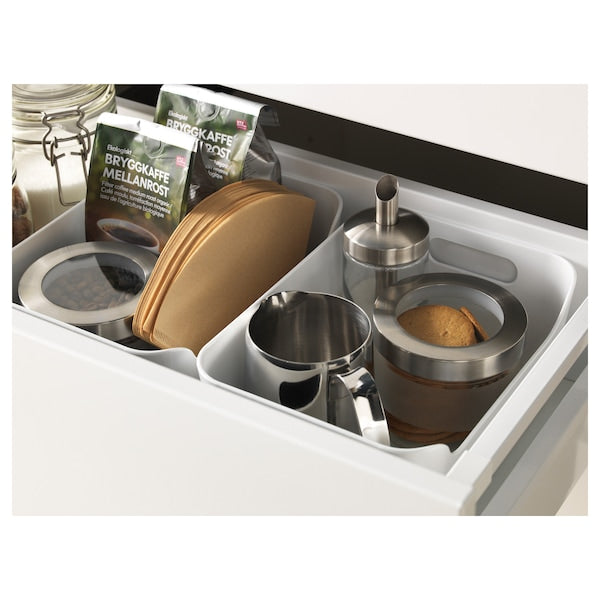 White Storage Box with Double Side Handles Multi-use Basket - ZR Online Solutions