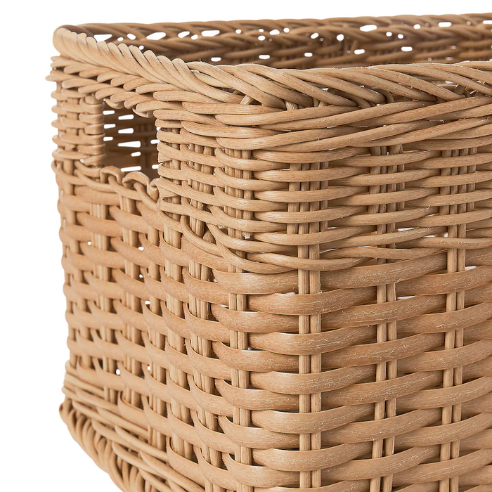 Basket plastic rattan 25x35x20 cm